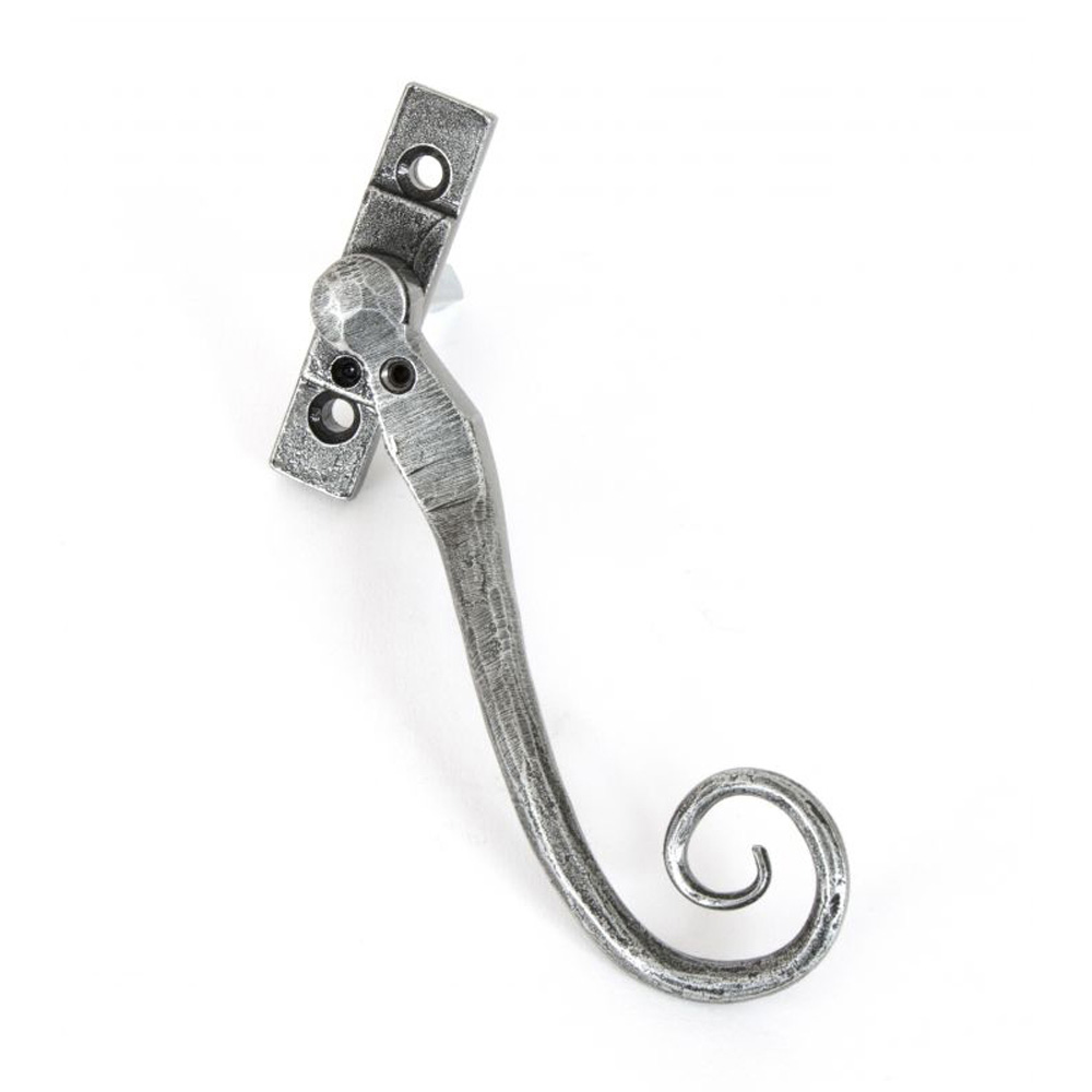 From the Anvil Large Monkey Tail Espag Window Handle - Pewter (Right Hand)